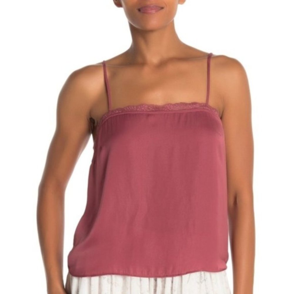 Free People Beyond Me Cami Deep Red NWT